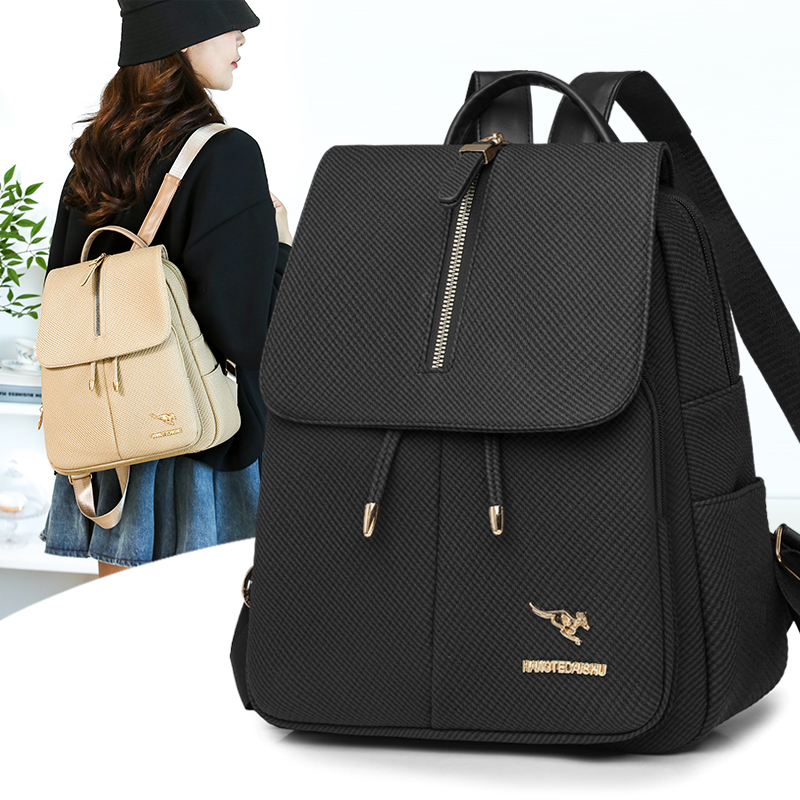 Leather Work Womens Backpack - Прочный женский дорожный рюкзак, повседневный рюкзак