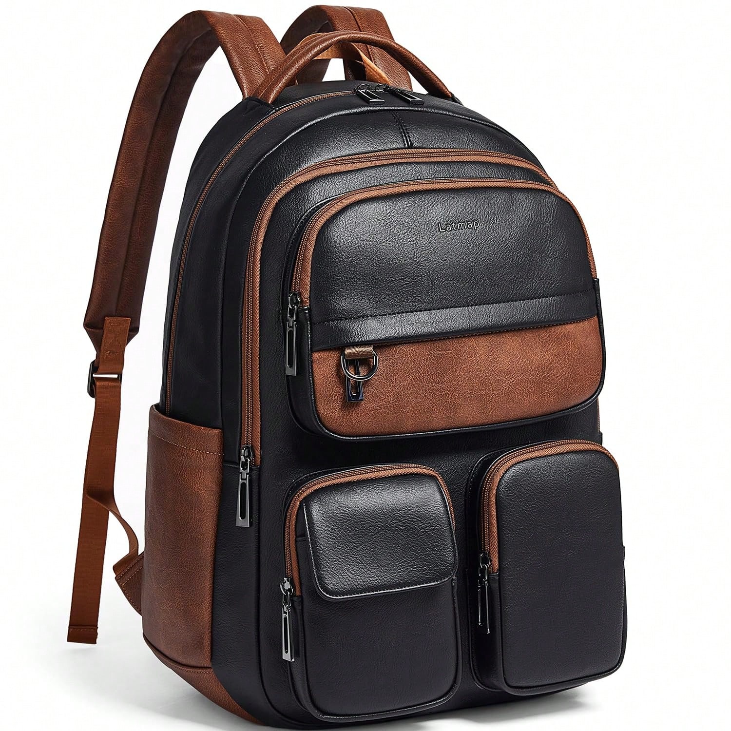 Leather Work Womens Backpack - Рюкзак-сумка из веганской кожи LATMAP для