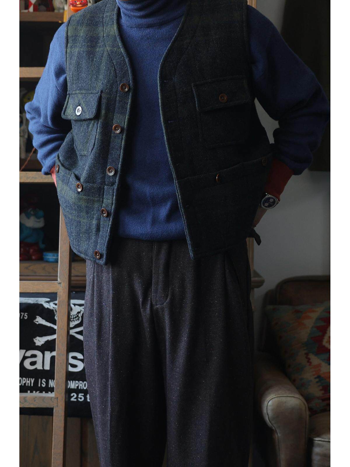 Leather Work Vest For Men - Рабочий жилет Secondorder FW24 с 6