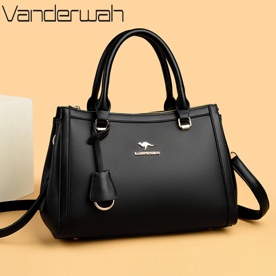 Leather Work Handbags - Сумка-тоут через плечо из мягкой искусственной