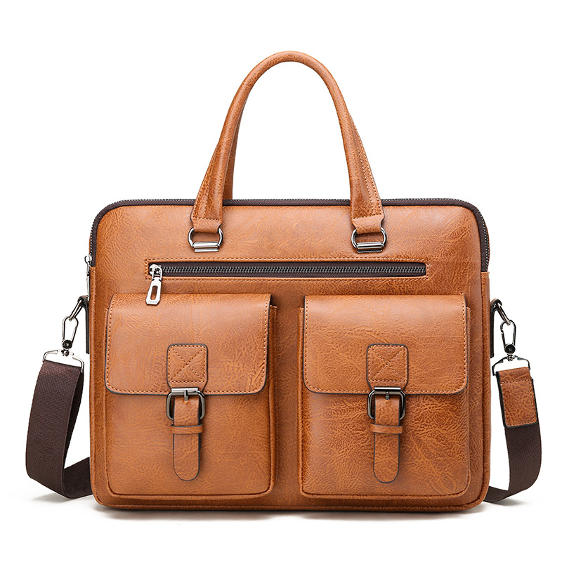 Leather Work Bag Mens - Роскошный брендовый деловой портфель для мужчин,
