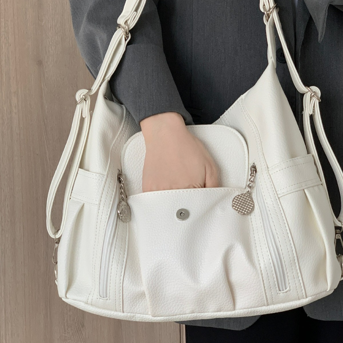 Leather Work Handbags - Женская красивая сумка, модная корейская версия,
