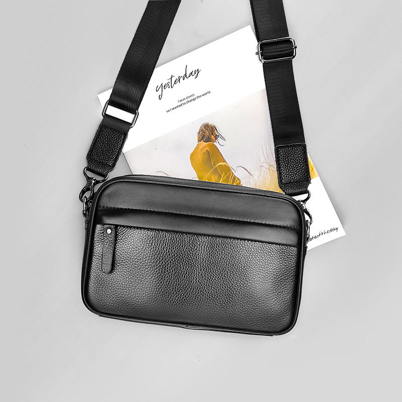 Leather Work Bag Mens - Мужская сумка через плечо из натуральной