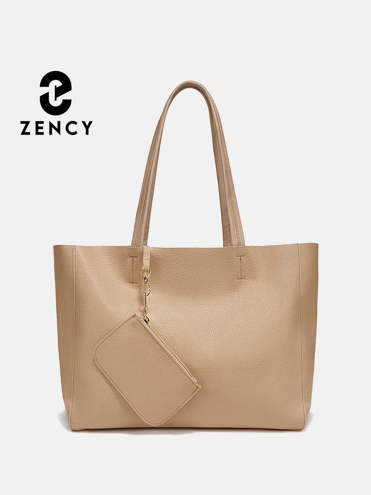 Leather Work Handbags - Большие сумки-тоут Zency из натуральной кожи,