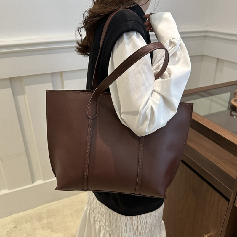 Leather Work Bag Laptop - Ретро-сумка через плечо из искусственной кожи,
