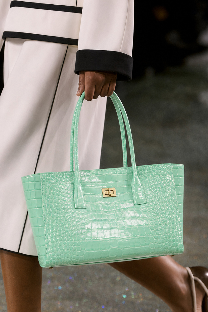 Leather Work Handbags - Сумка-тоут SHELKSBAG с глянцевым тиснением под