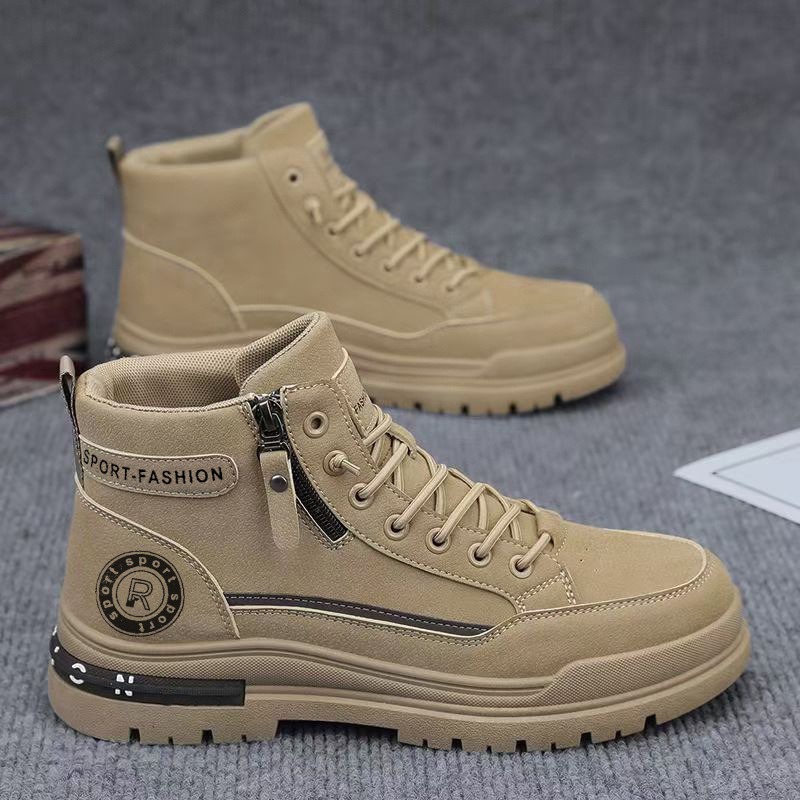 Leather Work Boots - Мужские высокие рабочие ботинки в стиле