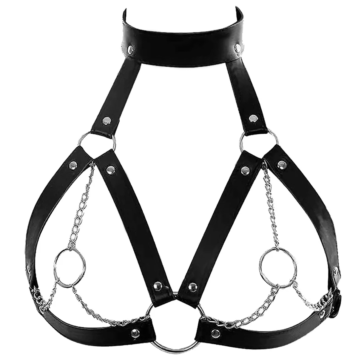 Leather Work Harness - Женский модный ремень-портупея, нагрудный корсет, сексуальное