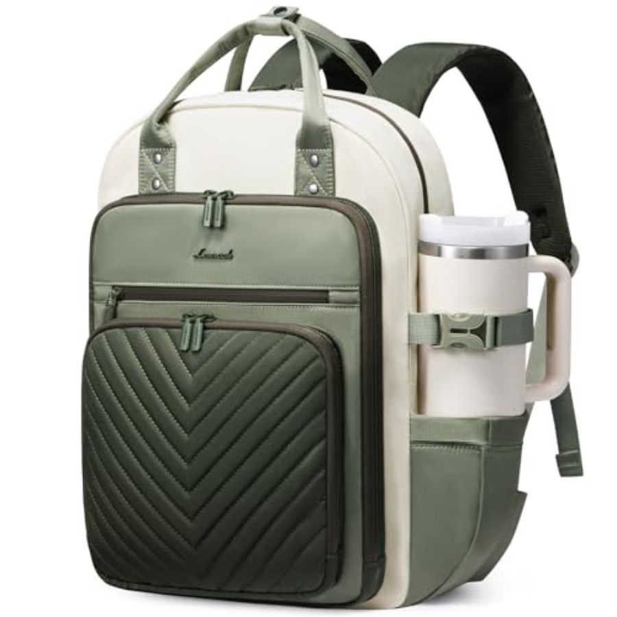 Leather Work Womens Backpack - Рюкзак для ноутбука для женщин, водонепроницаемый,