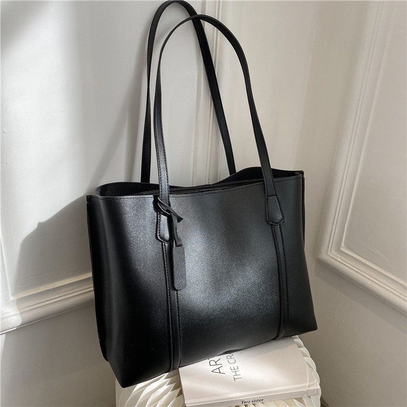 Классическая черная сумка-тоут – обзор и цена Leather Work Handbags