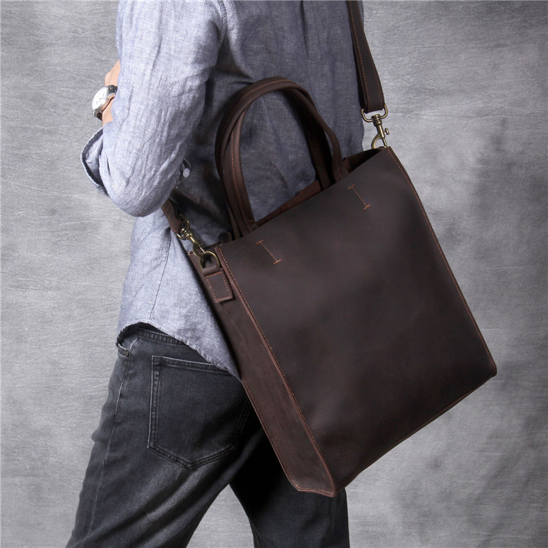 Винтажная мужская сумка-тоут и – обзор и цена Leather Work Bag Laptop