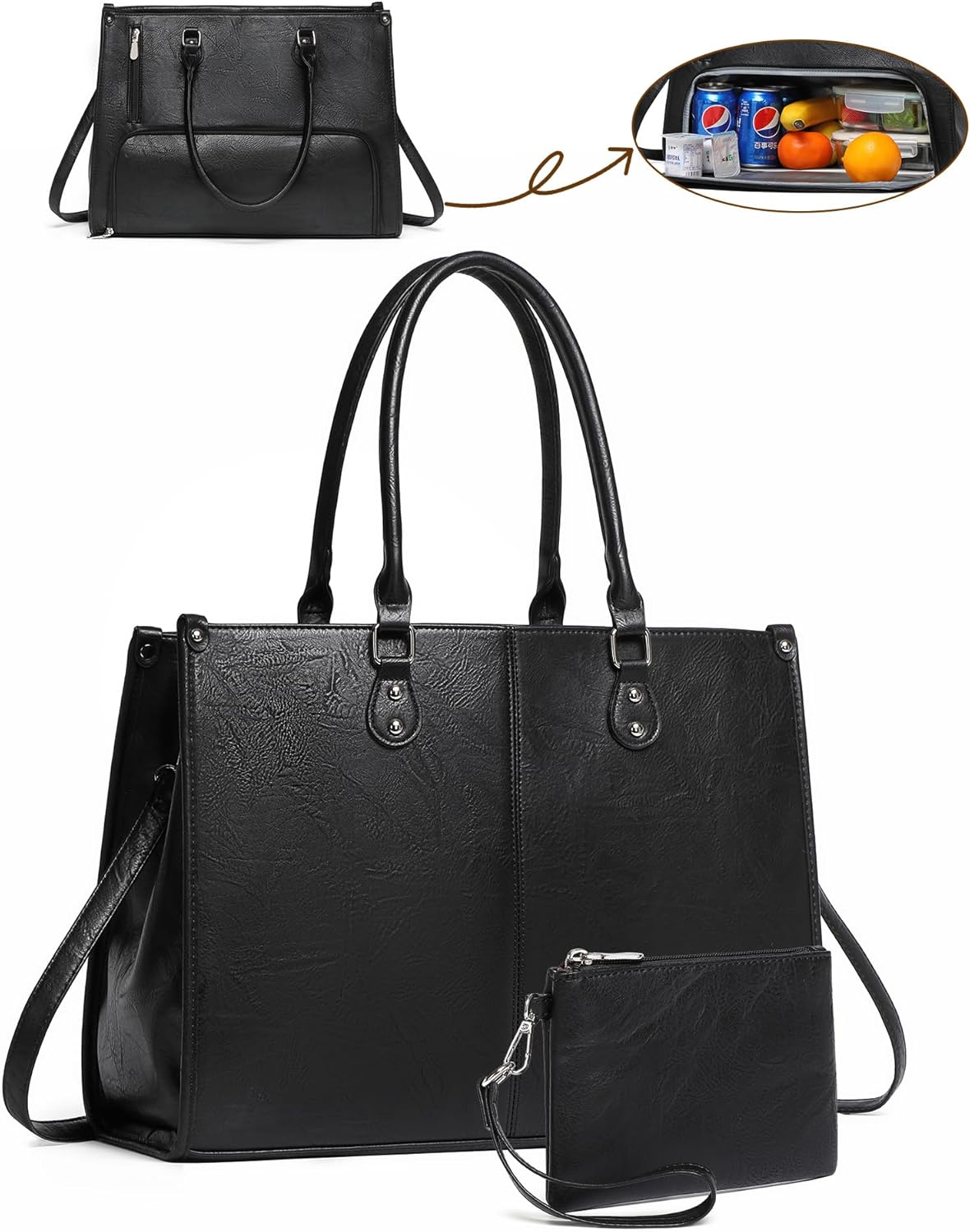 Сумка-тоут для ноутбука 2-в-1  – обзор и цена Leather Work Bag Laptop