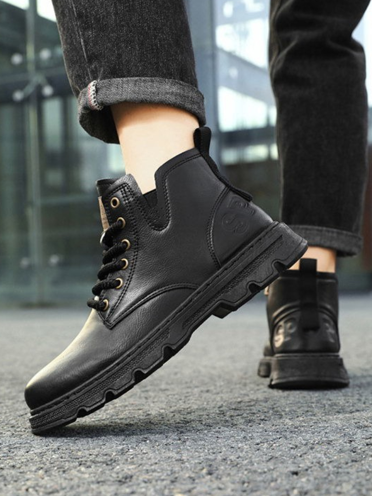 ​ Мужские кожаные ботинки с вы – обзор и цена Leather Work Boots