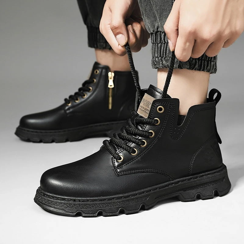 ​ Мужские кожаные ботинки с вы – обзор и цена Leather Work Boots