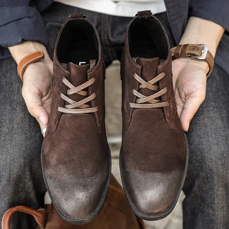 Новые ботильоны из коровьей за – обзор и цена Leather Work Boots