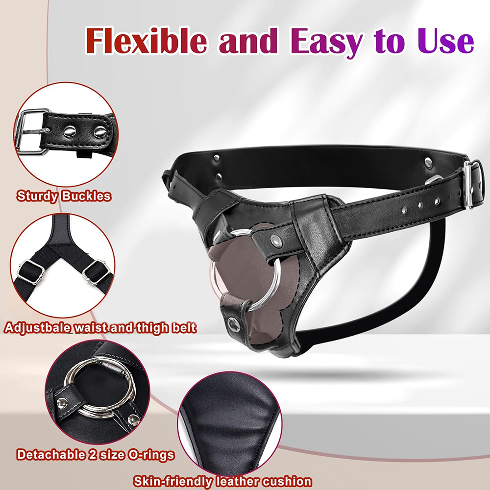 Ремень-держатель для дилдо, се – обзор и цена Leather Work Harness