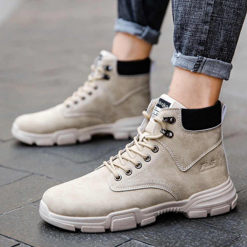 Новые модные дышащие мужские к – обзор и цена Leather Work Boots