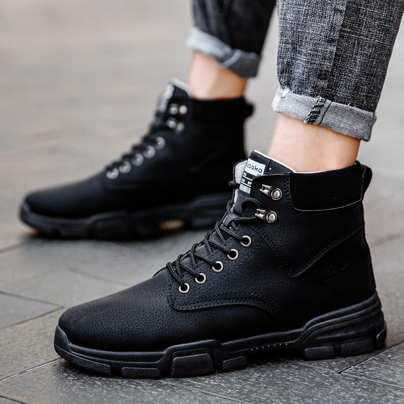 Новые модные дышащие мужские к – обзор и цена Leather Work Boots