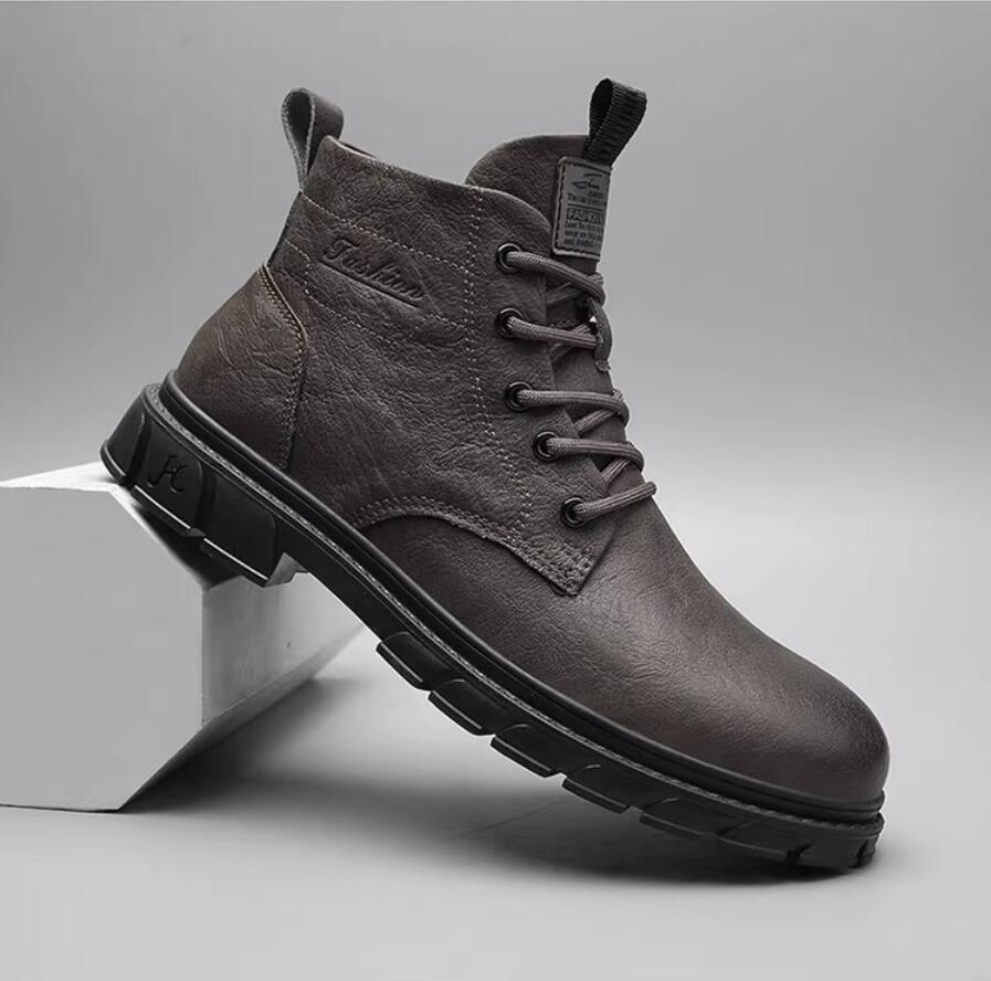 Зимние мужские ботинки Уличные – обзор и цена Leather Work Boots