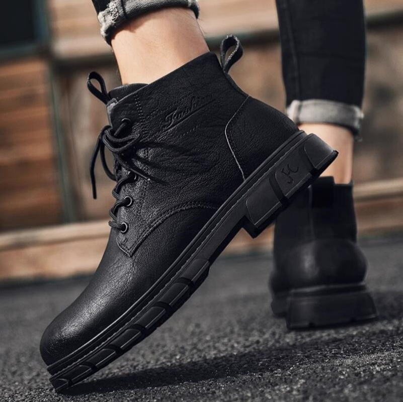 Зимние мужские ботинки Уличные – обзор и цена Leather Work Boots