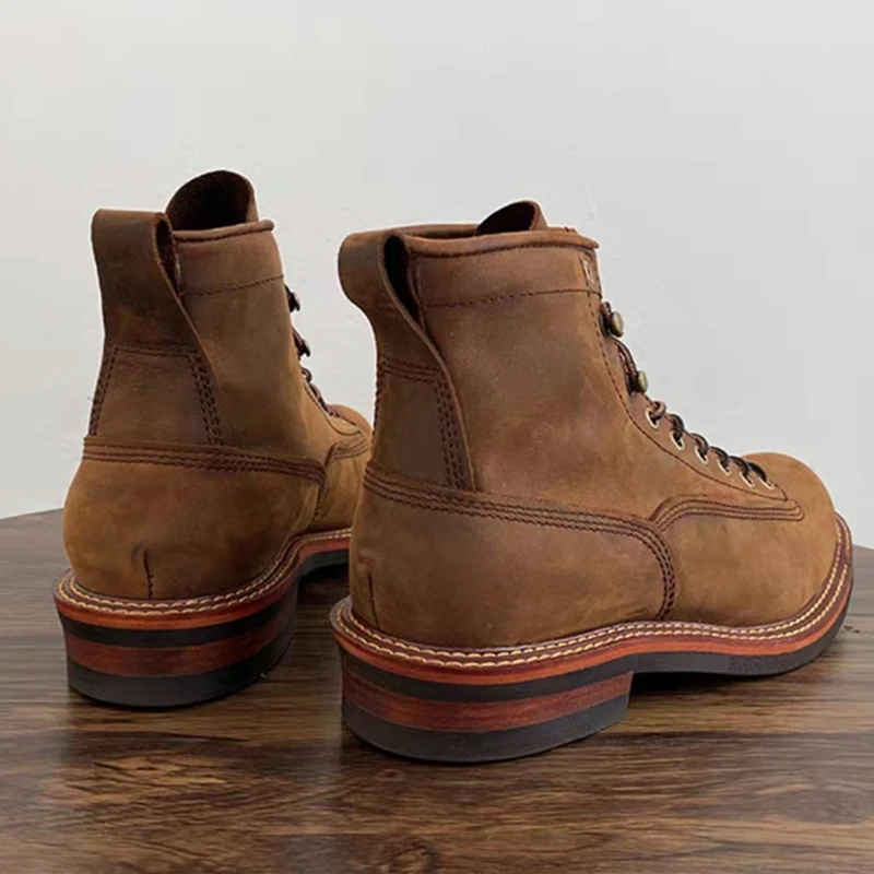 Винтажные британские мужские б – обзор и цена Leather Work Boots