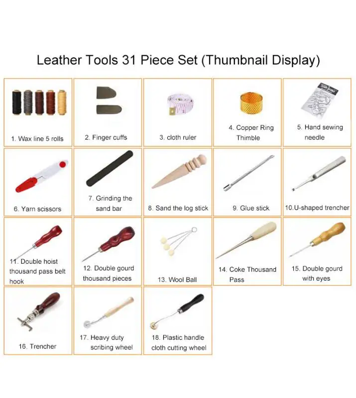Профессиональный набор инструм – обзор и цена Leatherwork Hand Sewing Needles