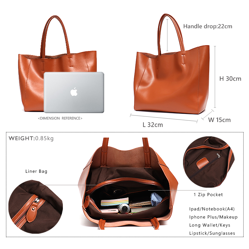 Минималистичная большая сумка- – обзор и цена Leather Work Handbags