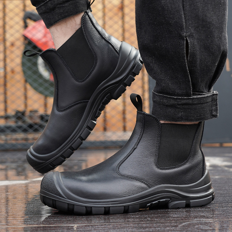 Мужские модные стальные носки  – обзор и цена Leather Work Boots