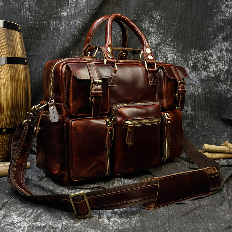 Портфель из натуральной кожи д – обзор и цена Leather Work Bag Laptop
