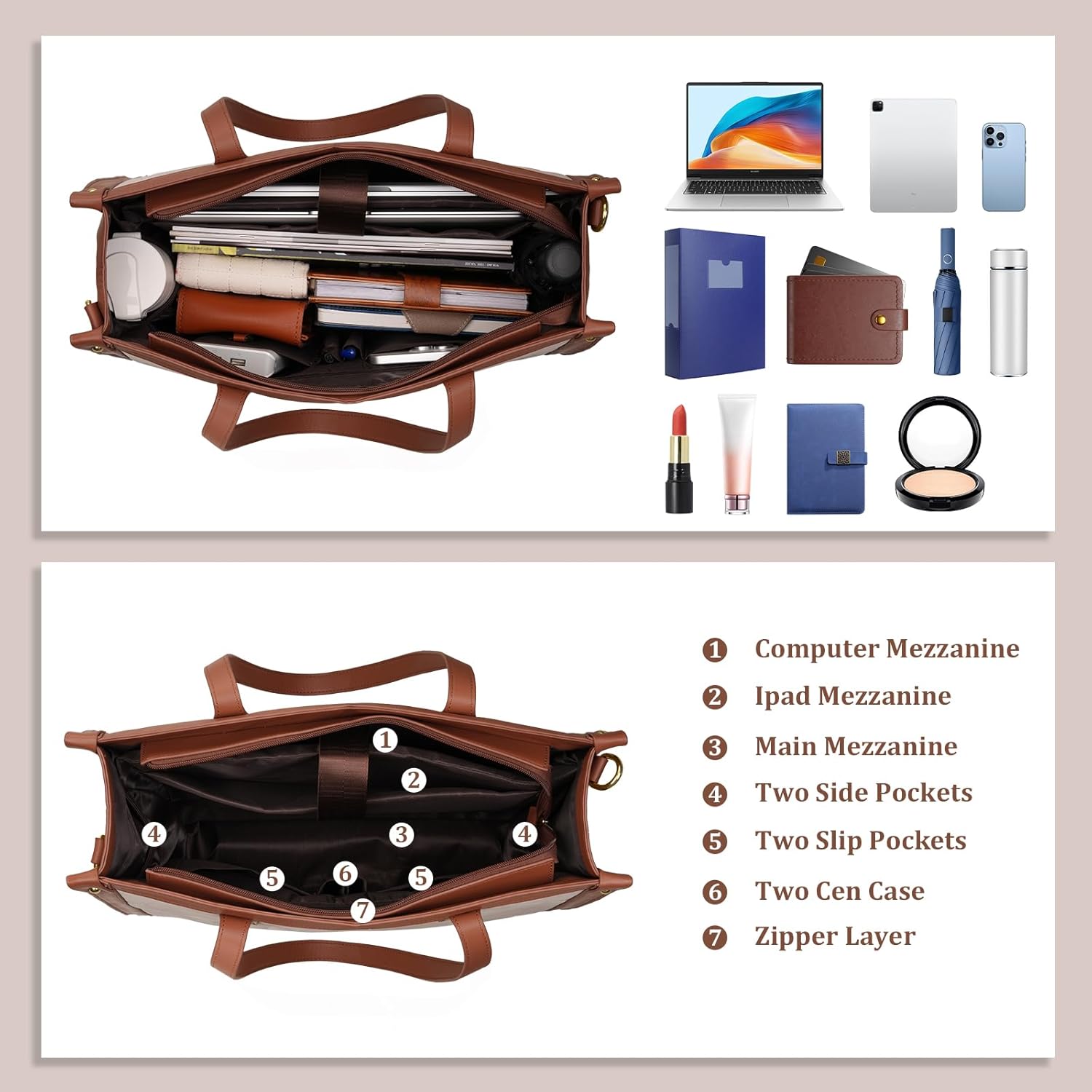 Водонепроницаемая сумка для но – обзор и цена Leather Work Bag Laptop