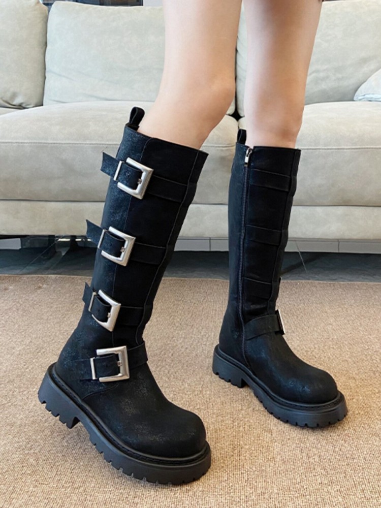 Модные женские высокие ботинки – обзор и цена Leather Work Boots