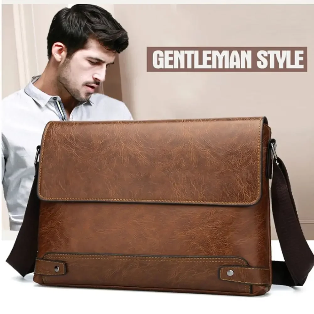 Мужской портфель из искусствен – обзор и цена Leather Work Bag Laptop