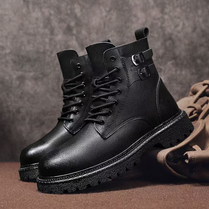 Мужские осенне-зимние высокие  – обзор и цена Leather Work Boots
