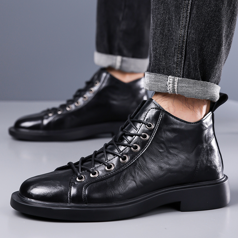 Мужские британские ретро-ботин – обзор и цена Leather Work Boots