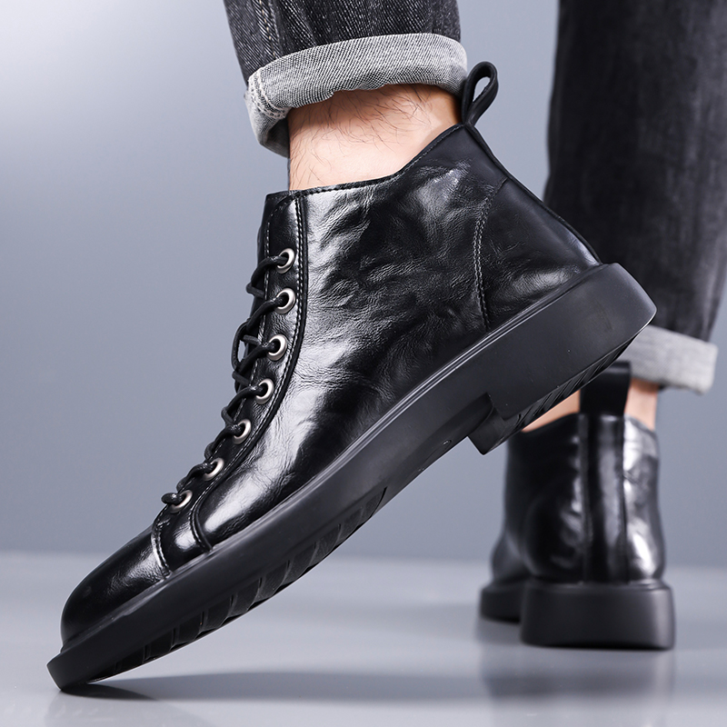 Мужские британские ретро-ботин – обзор и цена Leather Work Boots